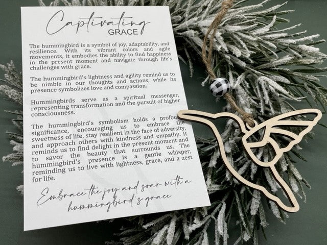 Graceful Captivating Hummingbird Ornament