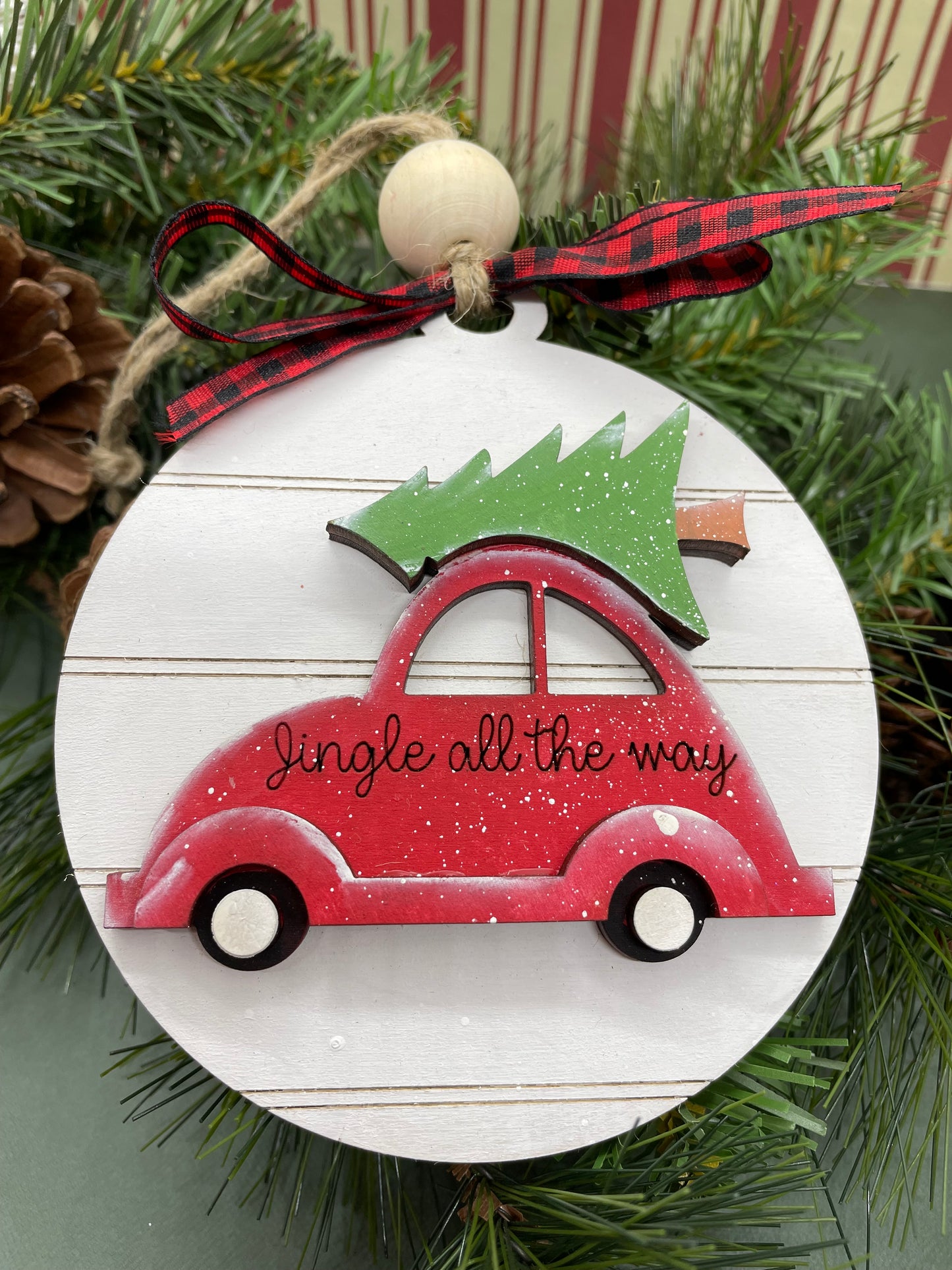 Jingle All The Way Car and Tree Ornament