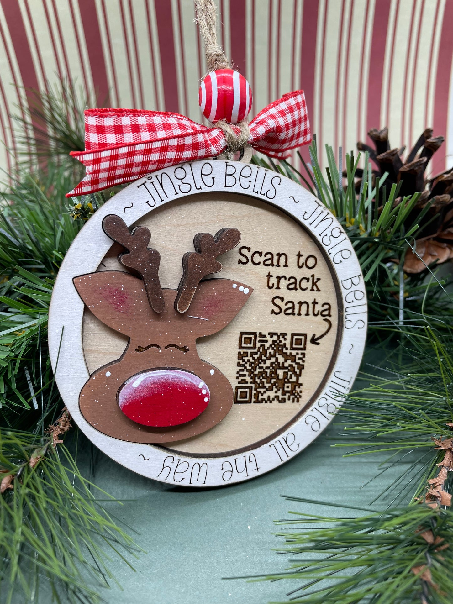 Santa Tracker Christmas Ornament