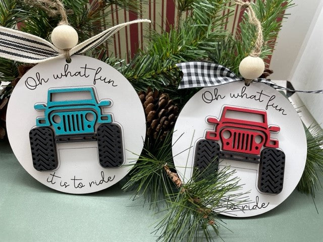 Off-Road Vehicle Christmas Ornament