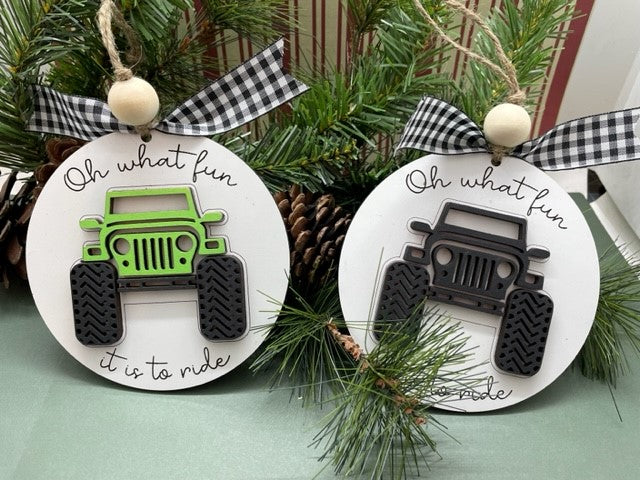 Off-Road Vehicle Christmas Ornament