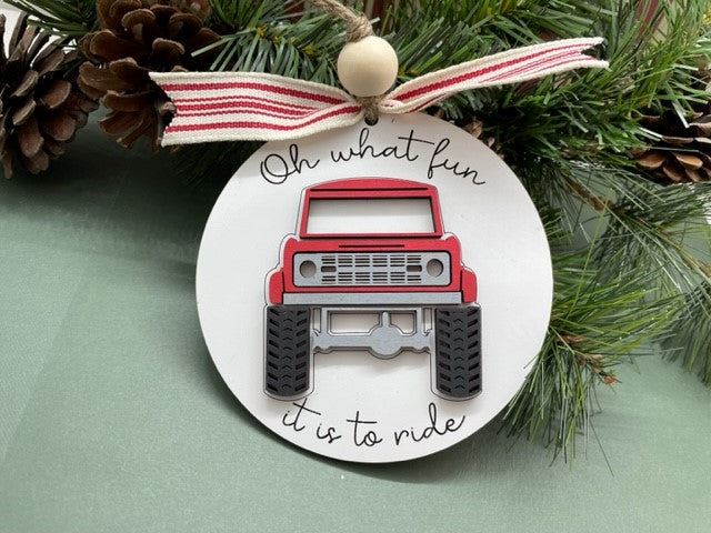 Off-Road SUV Christmas Ornament