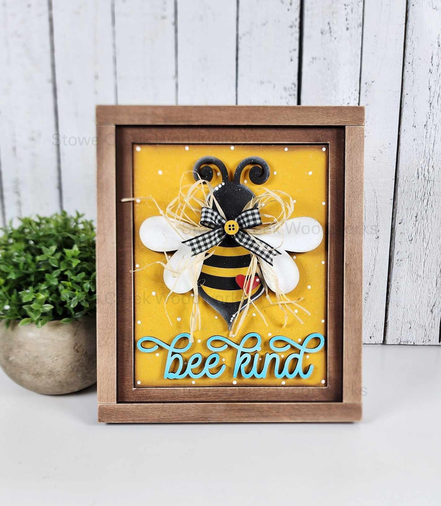 DIY Honey Bee Sign Trio