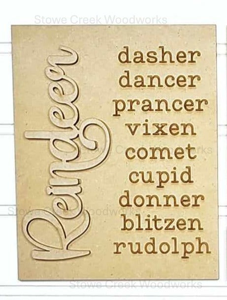 DIY Oh Deer Christmas Sign Trio