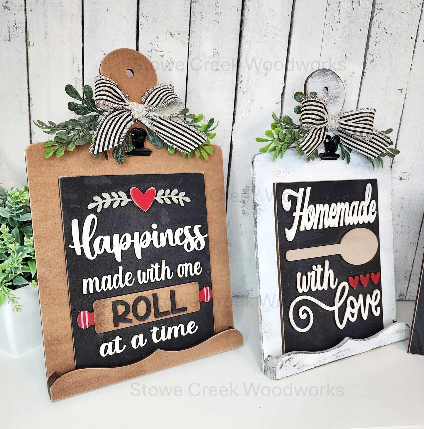 DIY Primitive Kitchen Sign Trio