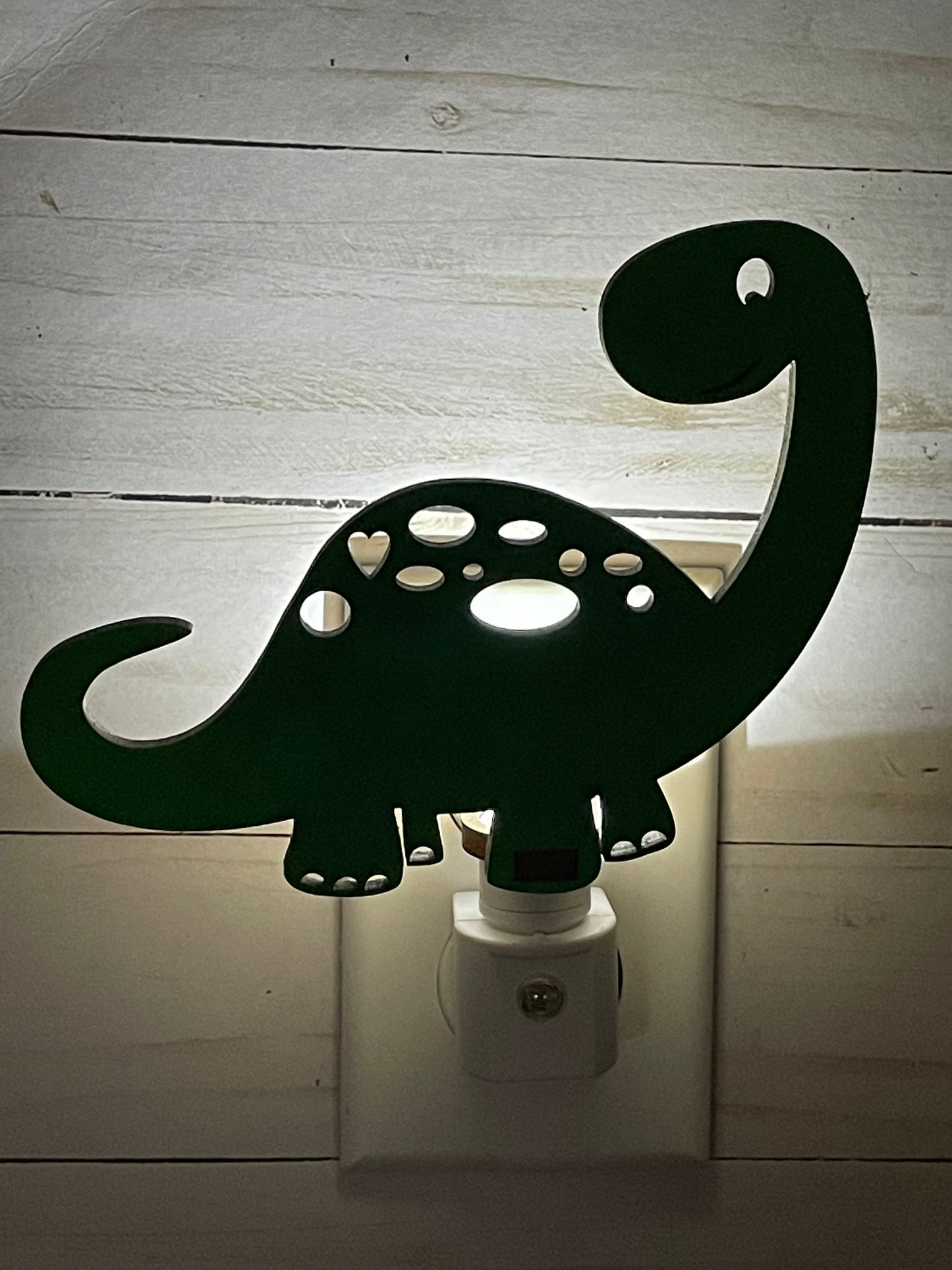 Wooden Dinosaur Night Light