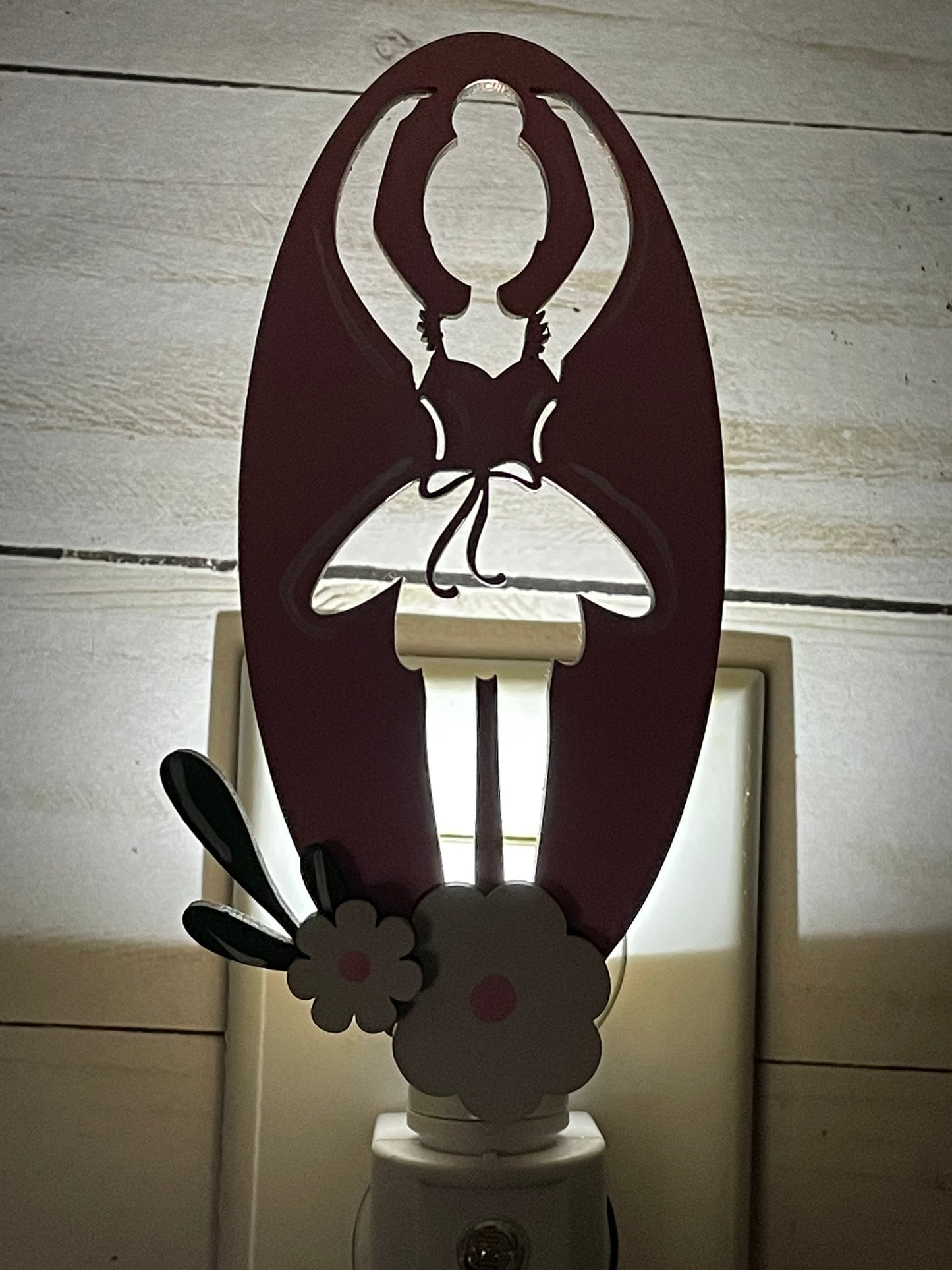 Wood Ballerina Night Light