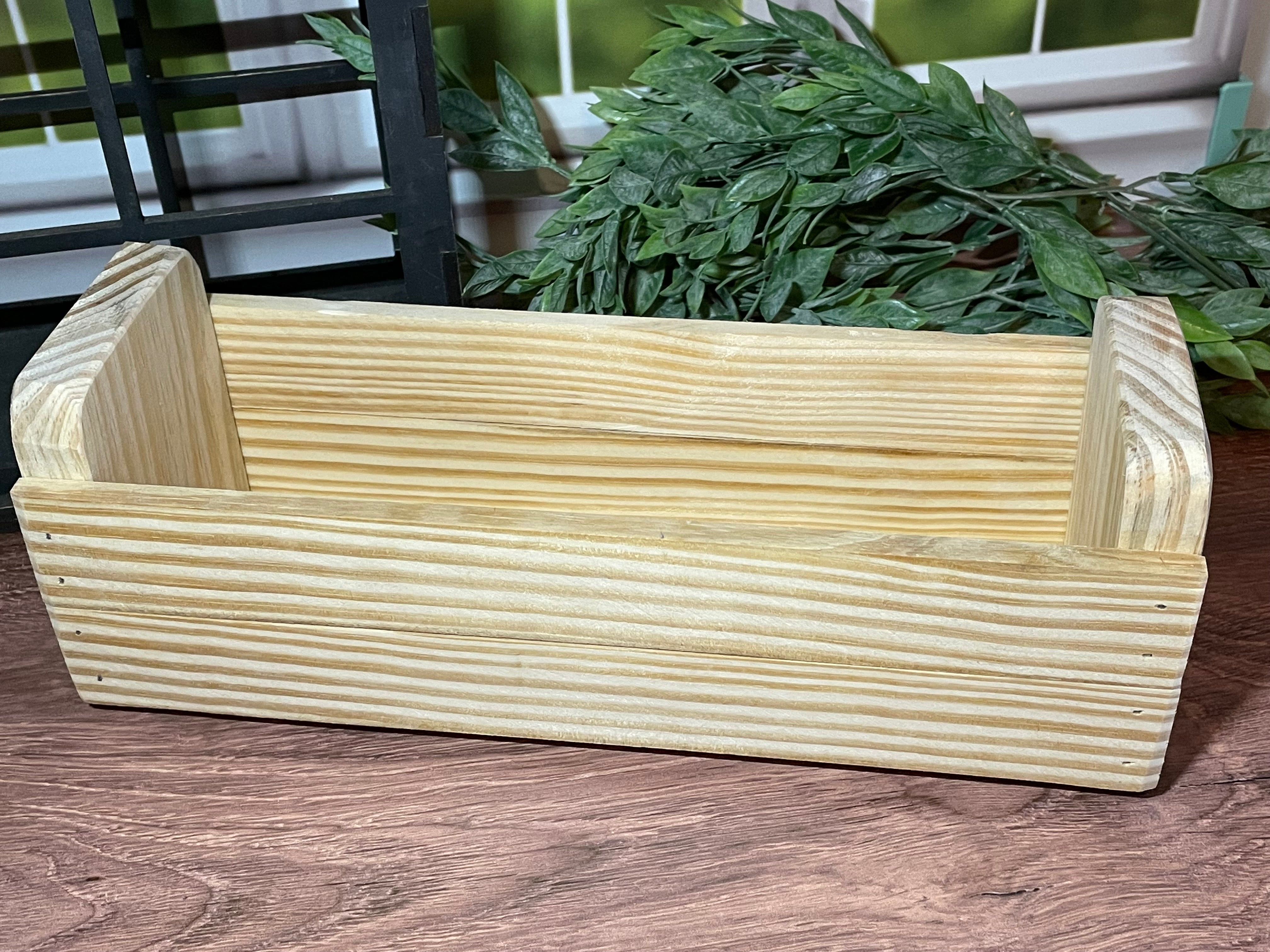 UNFINISHED Slat Box/Tray/Holder – Stowe Creek Woodworks