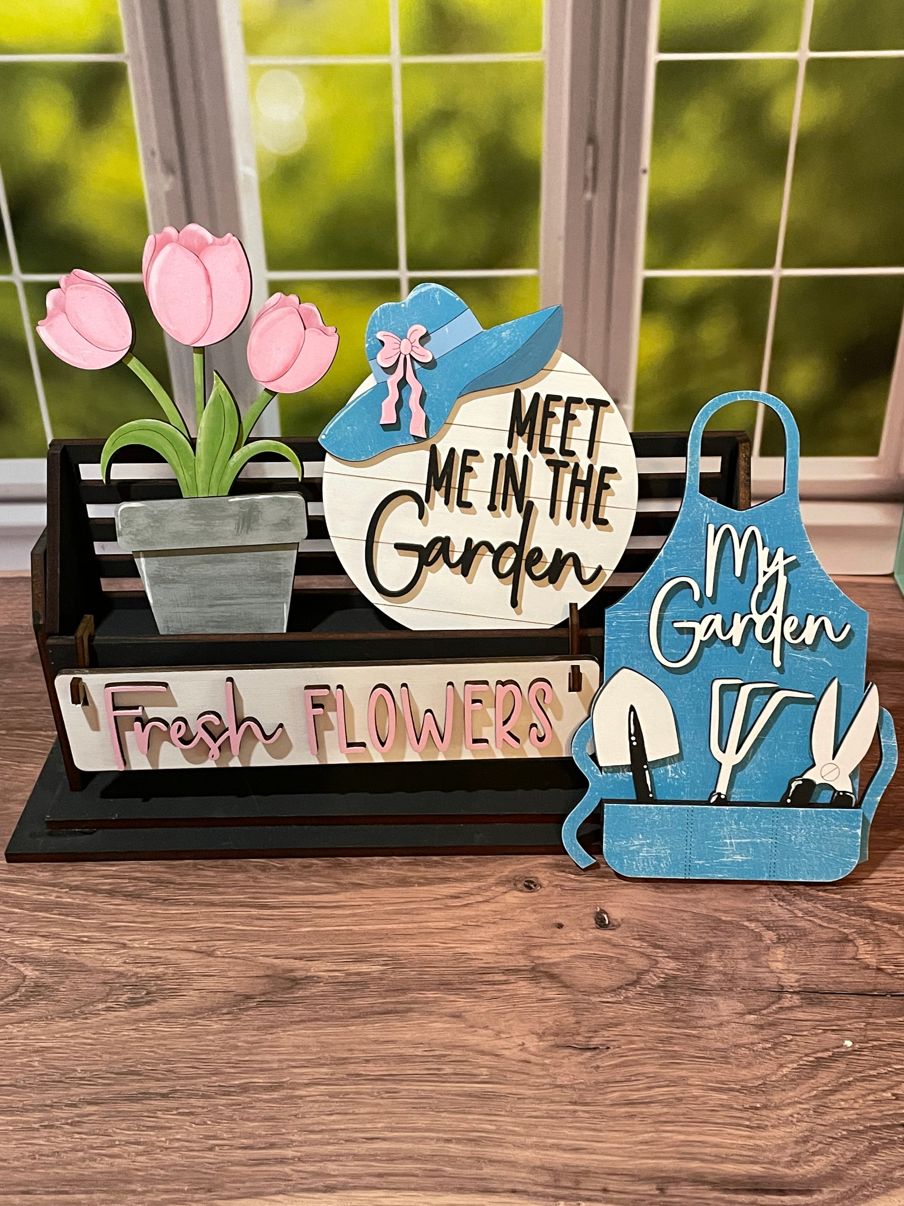 My Spring Garden Insert Set – Stowe Creek Woodworks