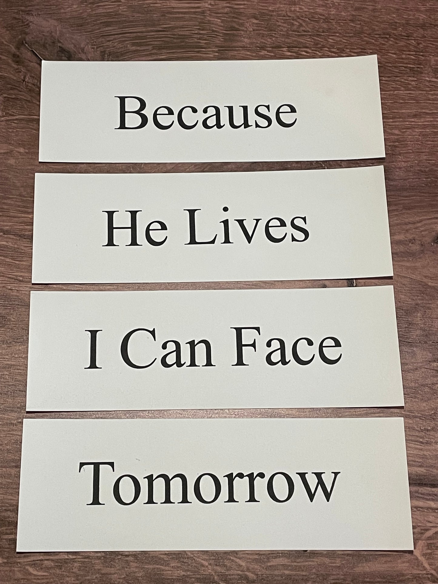 BECAUSE HE LIVES Church Board Signs
