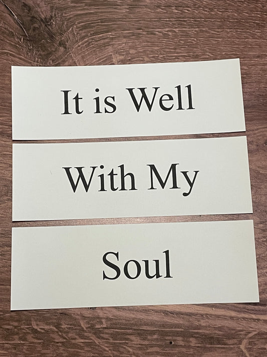 IT IS WELL Church Board Signs
