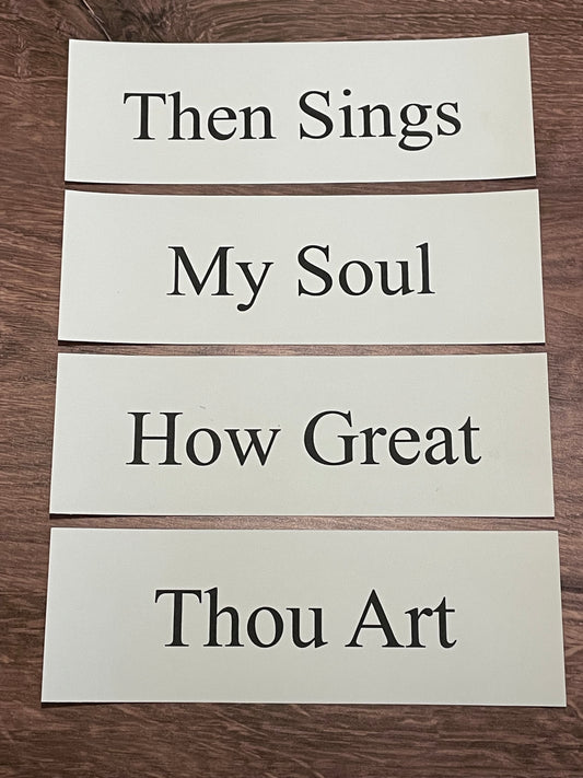 HOW GREAT THOU ART Church Board Signs