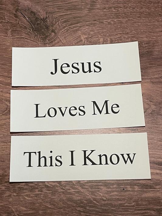 JESUS LOVES ME Church Board Signs