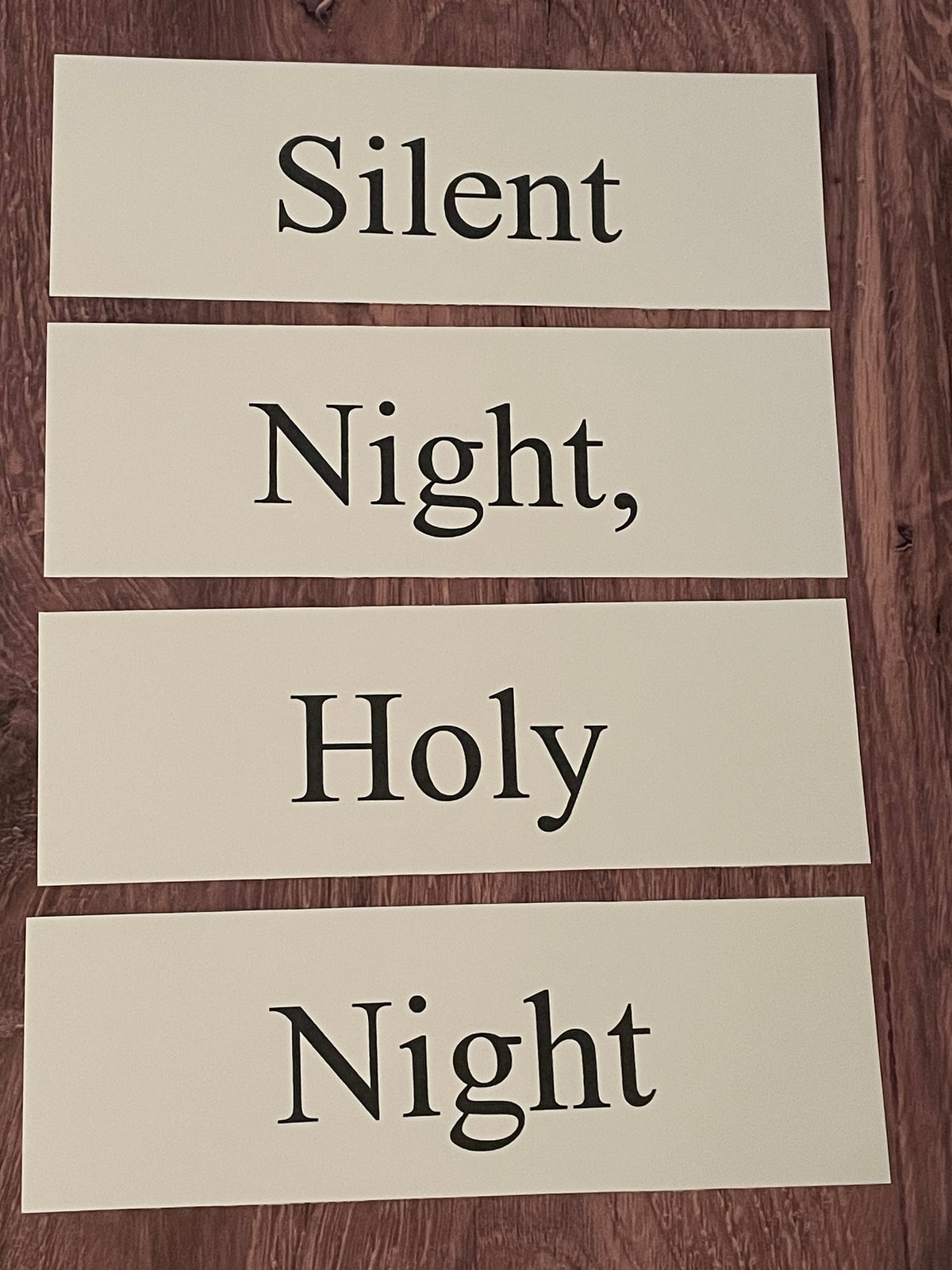 SILENT NIGHT, HOLY NIGHT Church Board Signs