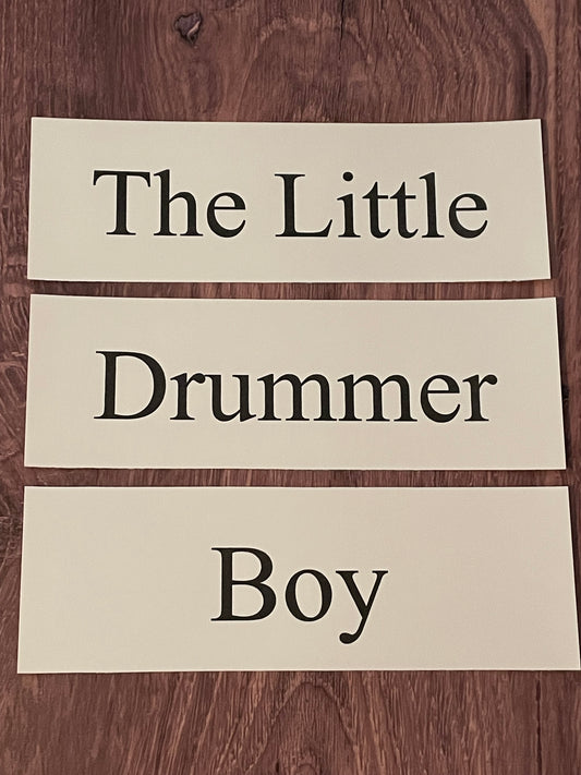 THE LITTLE DRUMMER BOY Church Board Signs
