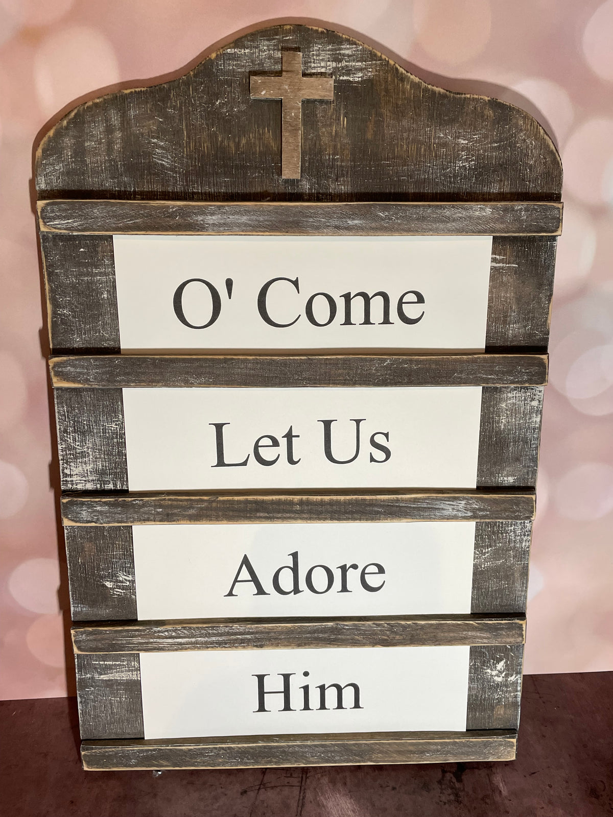 O' COME LET US ADORE HIM Church Board Signs