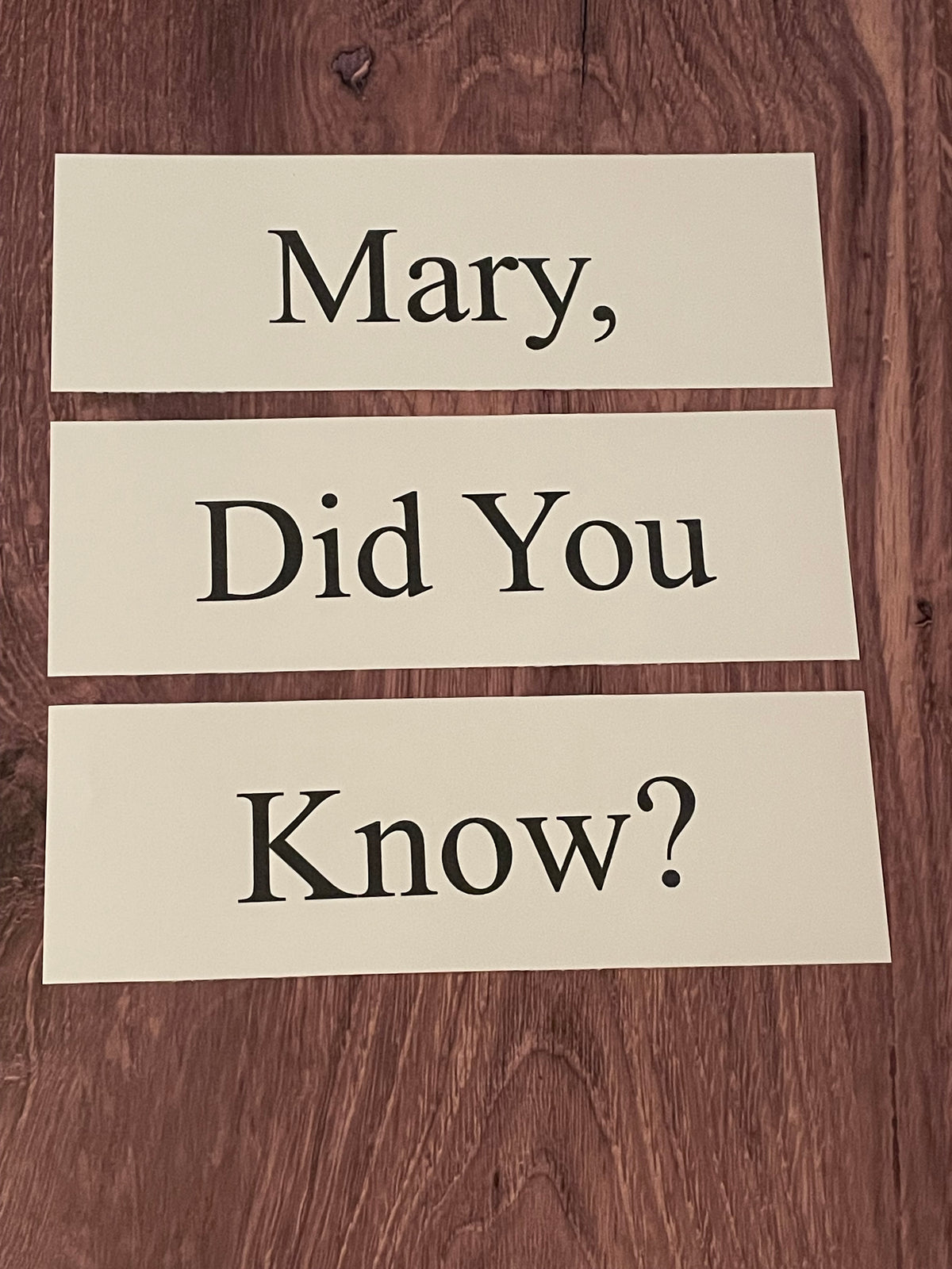 MARY, DID YOU KNOW? Church Board Signs