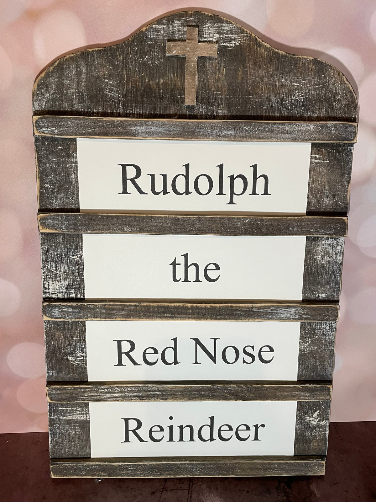 RUDOLPH THE RED NOSE REINDEER Church Board Signs