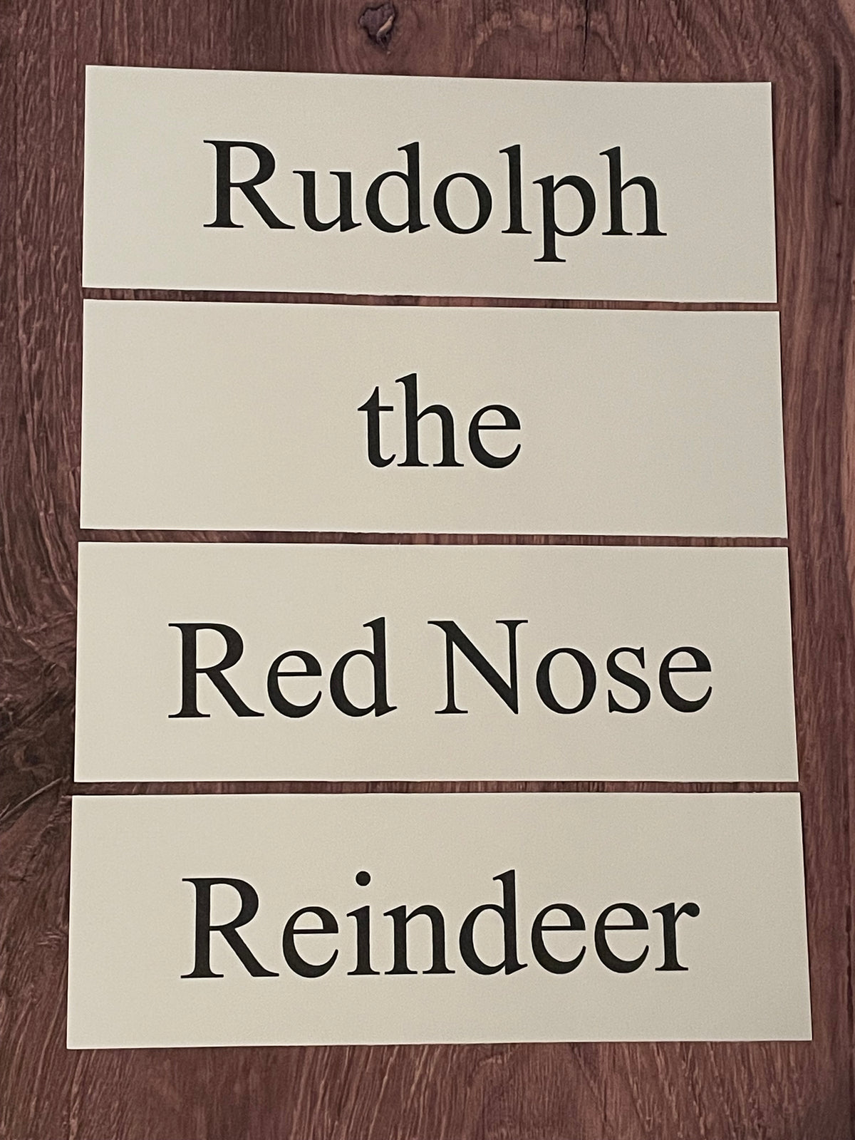RUDOLPH THE RED NOSE REINDEER Church Board Signs