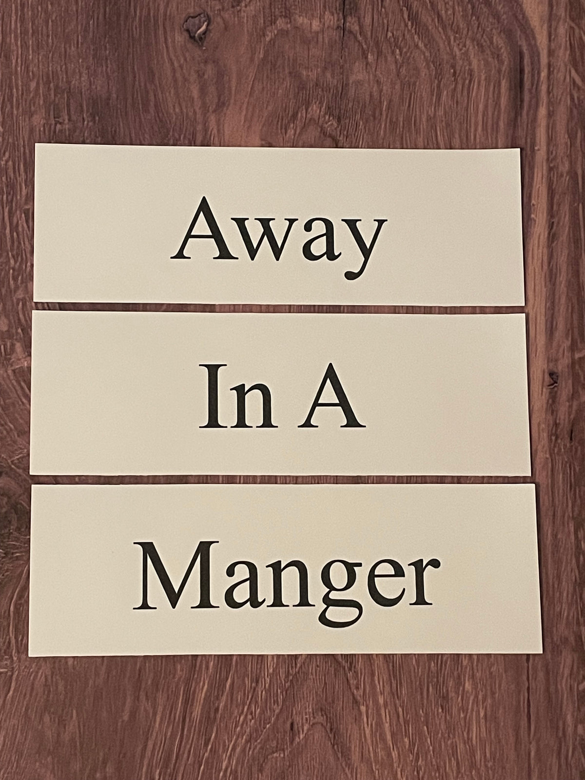 AWAY IN A MANGER Church Board Signs
