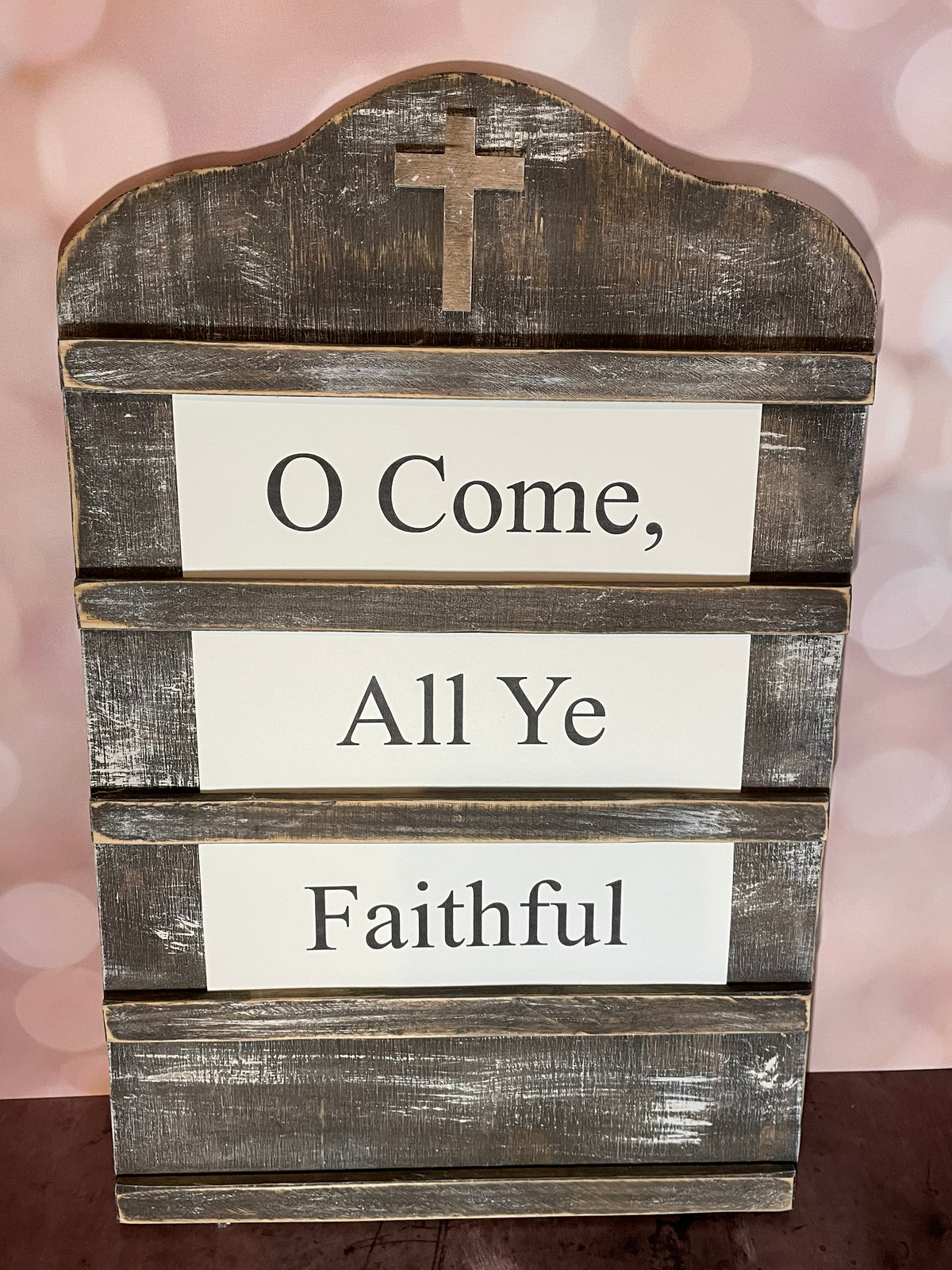 O COME, ALL YE FAITHFUL Church Board Signs