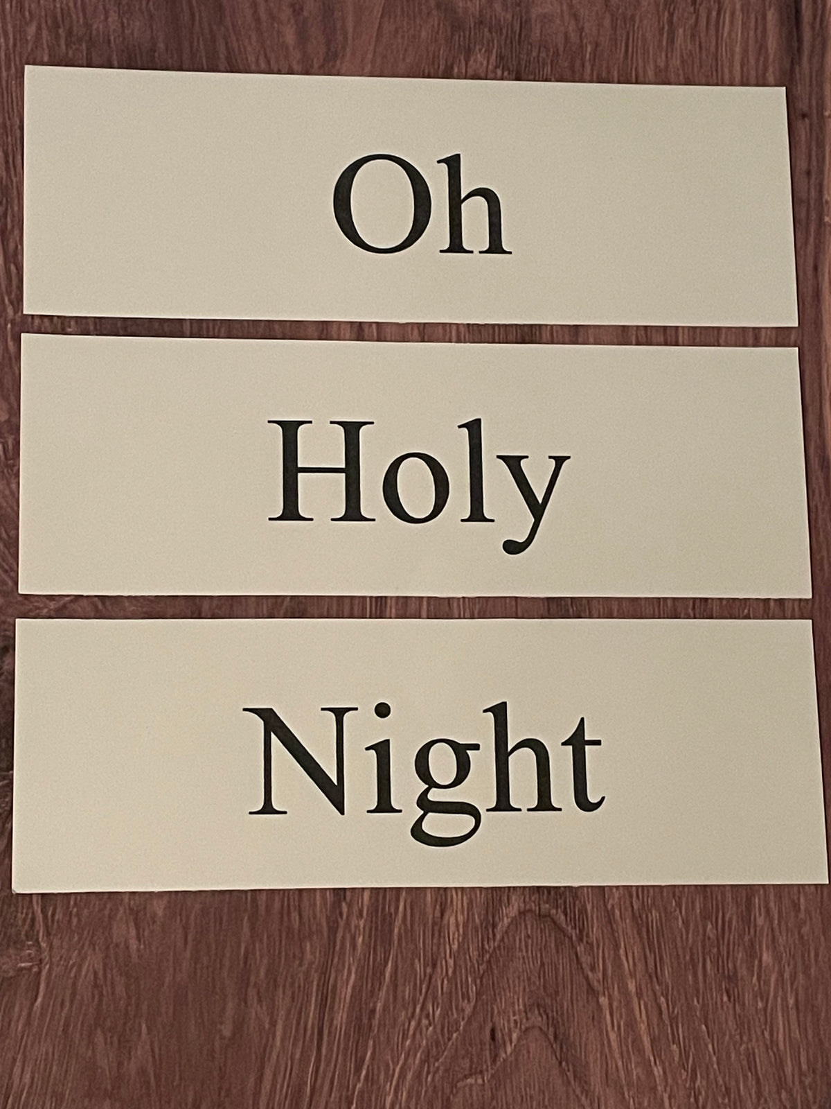 OH HOLY NIGHT - PRINT Church Board Signs