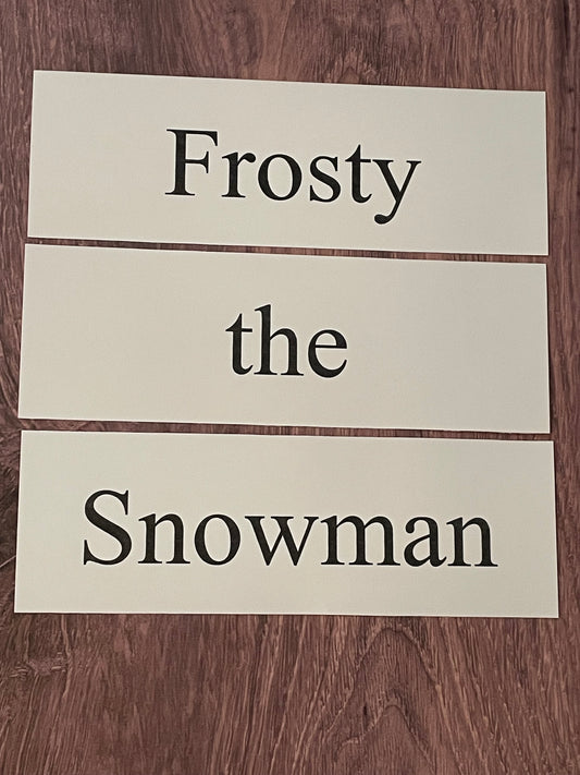 FROSTY THE SNOWMAN Church Board Signs