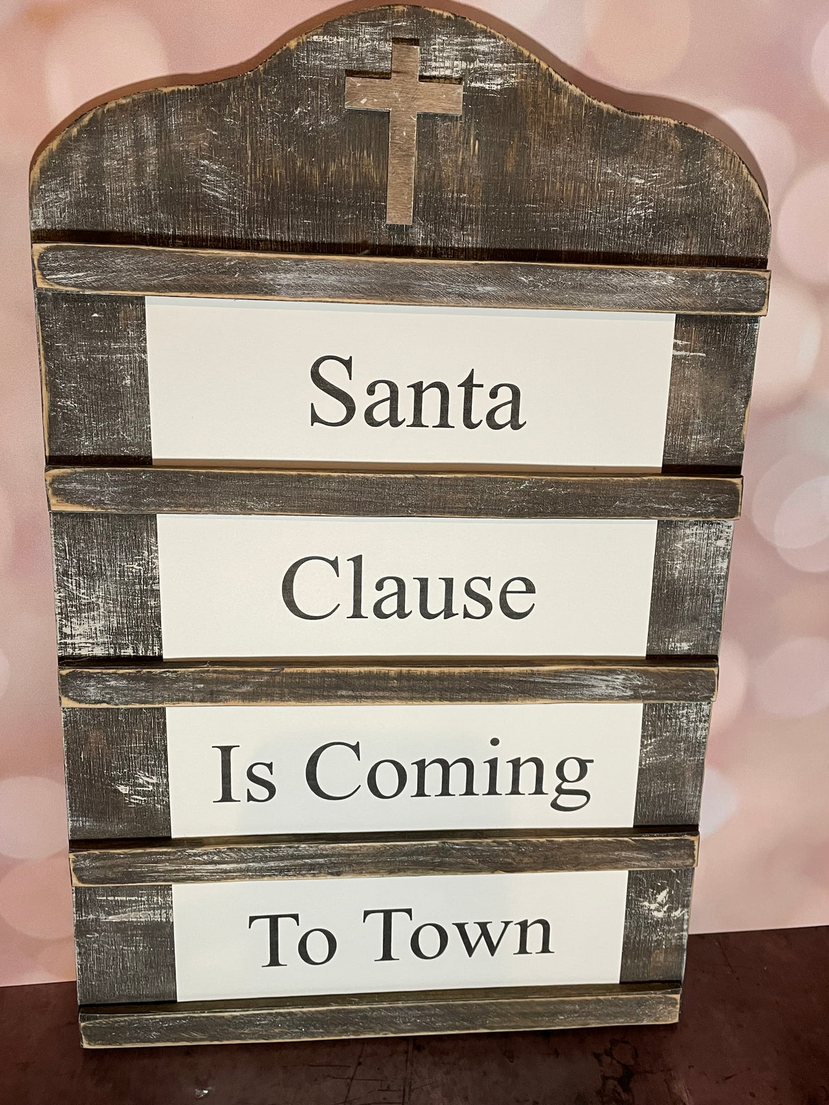 SANTA CLAUS IS COMING TO TOWN Church Board Signs