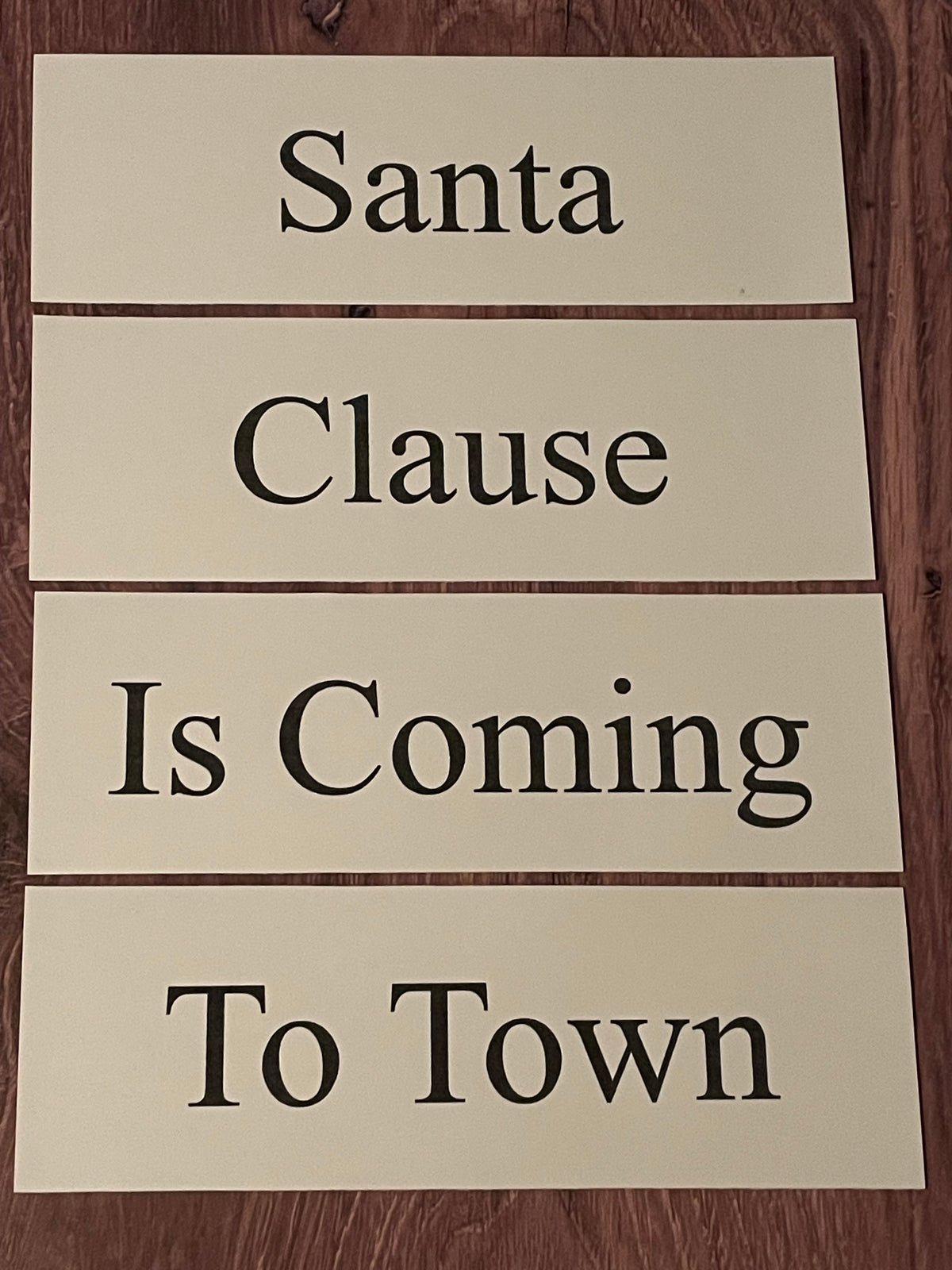 SANTA CLAUS IS COMING TO TOWN Church Board Signs