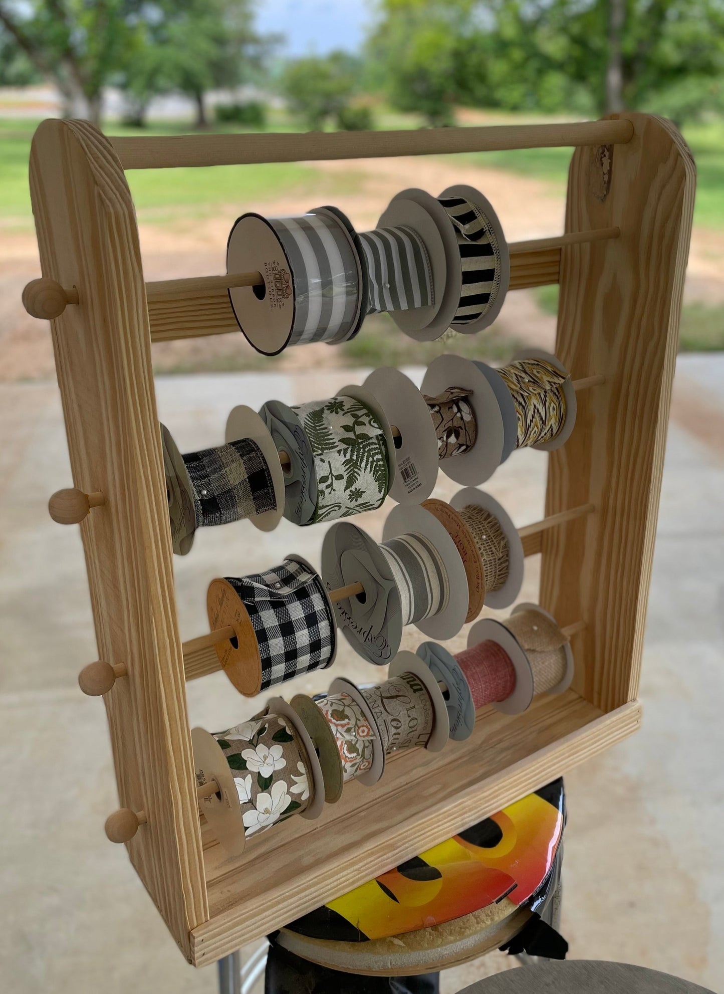 DIY Ribbon Spool Caddy - ASSEMBLY REQUIRED