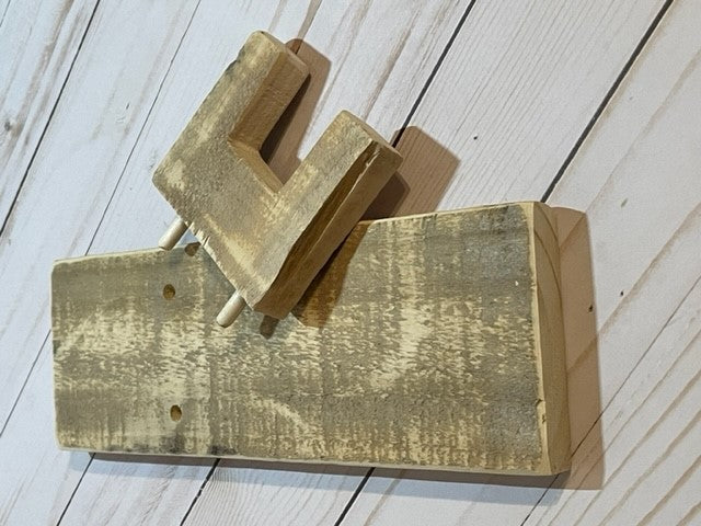 Barnwood Glue Gun Holder