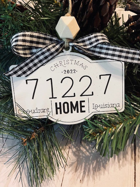 Zip Code Ornament